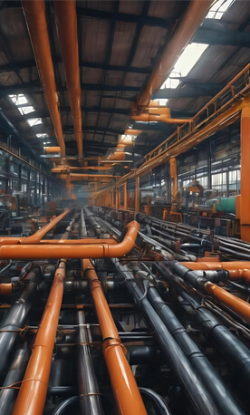 Construction worker welding metal structure